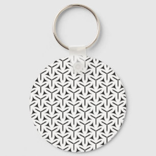 Chaveiro de padrão de lâminas góticas