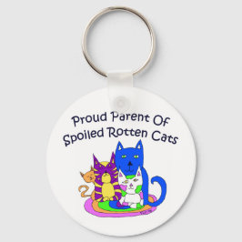 Chaveiro de Parente de Gato Orgulhoso