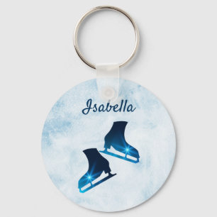 chaveiro de patinação no gelo skates estrelas az