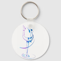 Chaveiro de Patinação por Figura de Mulher