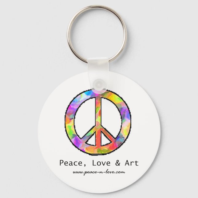 Chaveiro de Paz, Amor e Arte (Frente)