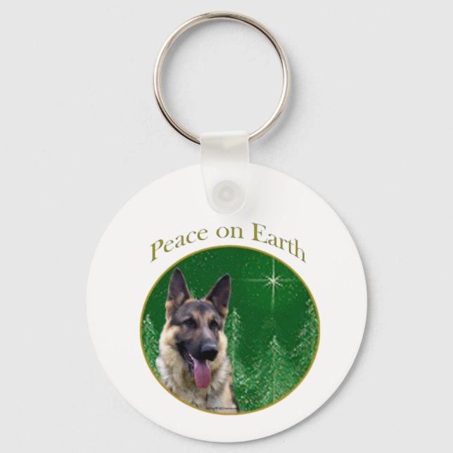 Chaveiro de paz german shepherd (Frente)