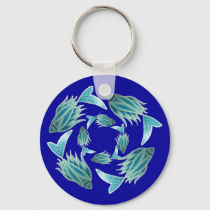 Chaveiro de Peixe Azul