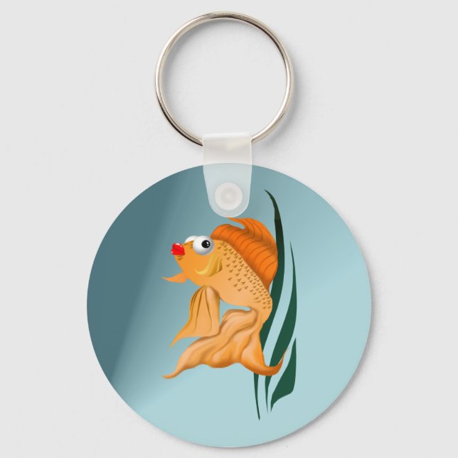 Chaveiro de Peixe Dourado rico (Frente)