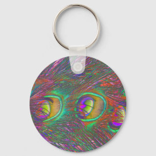 Chaveiro de Penas de Peacock de Natal