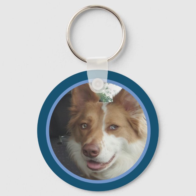 Chaveiro de Pet de Fotografia Personalizada (Frente)