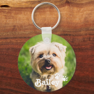 Chaveiro de Pet Photo Dog Paws personalizadas