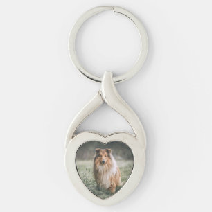 Chaveiro de Pet Photo Twisted Heart