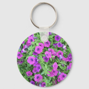 Chaveiro de Petunias Roxo