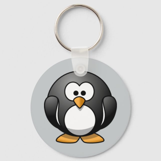 Chaveiro de Pinguim Animado (Frente)