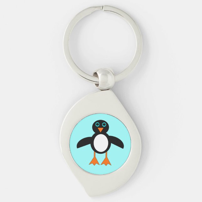 Chaveiro de pinguim-cinto (Frente)