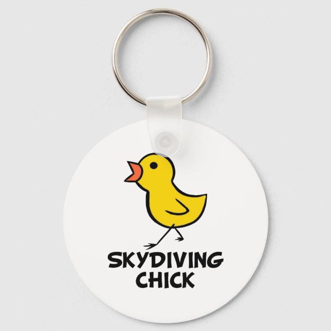 Chaveiro de Pintinho de Skydiving (Frente)