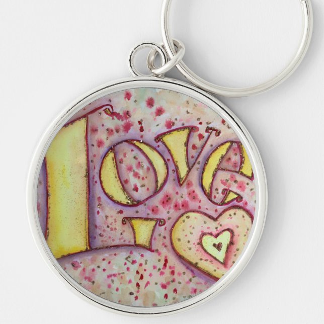 Chaveiro de Pintura de Arte de Amor (Frente)