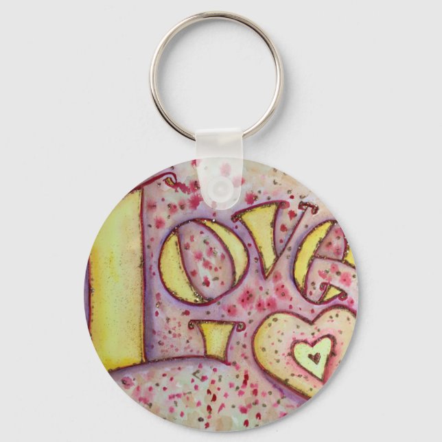Chaveiro de Pintura de Arte de Amor (Frente)