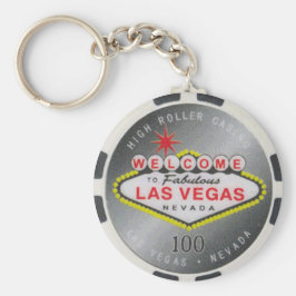 Chaveiro de Poker Chip de 100 dólares, em Las Vega