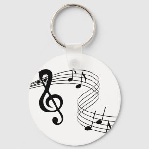 Chaveiro de Pontuação de Música Musical