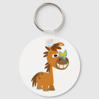 Chaveiro de Pony de Borboleta de Cartoon Bonito