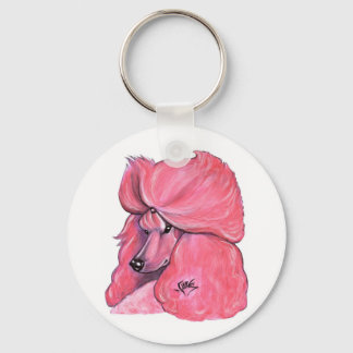 Chaveiro de Poodle Rosa