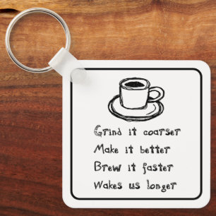 Chaveiro de Porco de Café