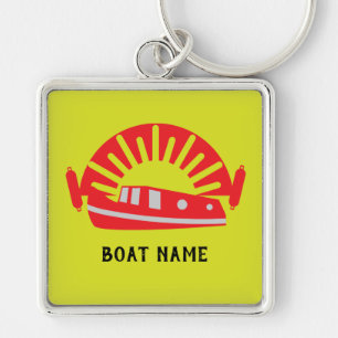 Chaveiro de porta viva do canal de Narrowboat