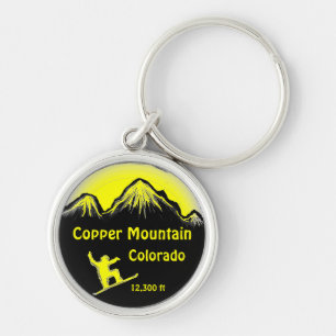 Chaveiro de pranchas amarelas da Copper Mountain C