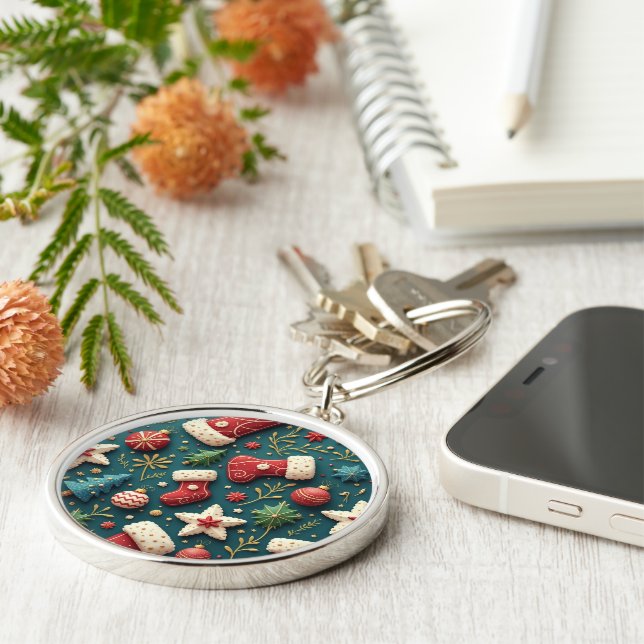 Chaveiro de presente de Natal (Lateral)