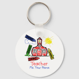 Chaveiro de Professora - Escola e Camarões