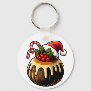 Chaveiro de Pudim de Natal