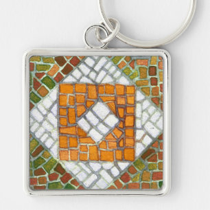 CHAVEIRO de Quadrado do OUTUMN MOSAIC Premium
