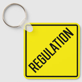 Chaveiro de quadrado metálico