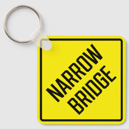 Chaveiro de quadrado metálico estreito