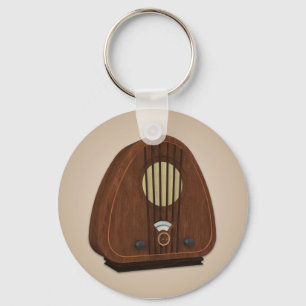 Chaveiro de rádio antigo do vintage