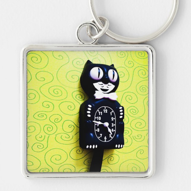 Chaveiro de Relógio de Gato do Kit Antiguo (Frente)