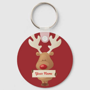 Chaveiro de renas de Natal