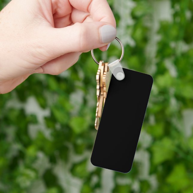 Chaveiro de retângulo de alumínio moderno (Mão)