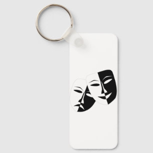 Chaveiro de retângulo metálico, 2,25" x 1,6"