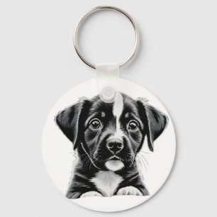Chaveiro de Retrato de Cachorrinho Fofo – Presente