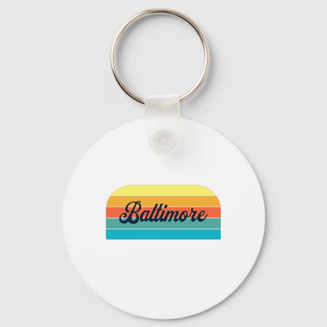 Chaveiro de Retro Baltimore (Frente)
