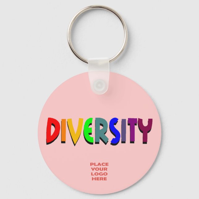 Chaveiro de Rosa Bebês Personalizado da Diversidad (Frente)
