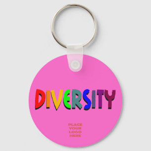 Chaveiro de rosa quente personalizado da diversida