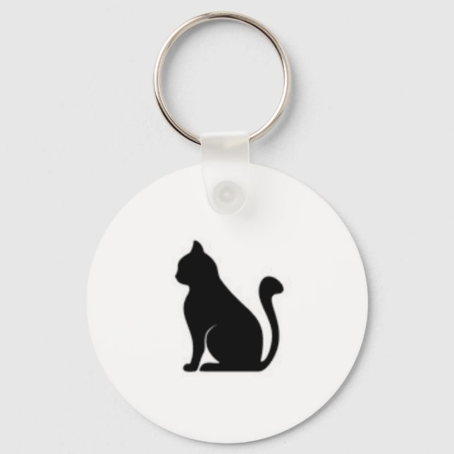 Chaveiro de rosto de gato (Frente)