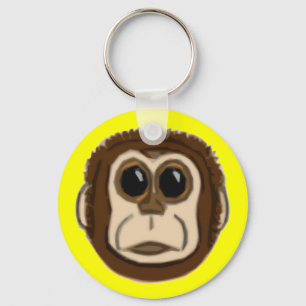 Chaveiro de rosto macaco