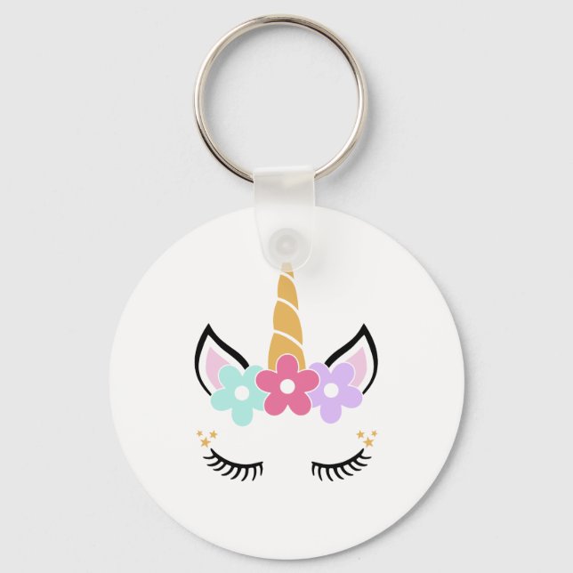 Chaveiro de rosto Unicorn (Frente)