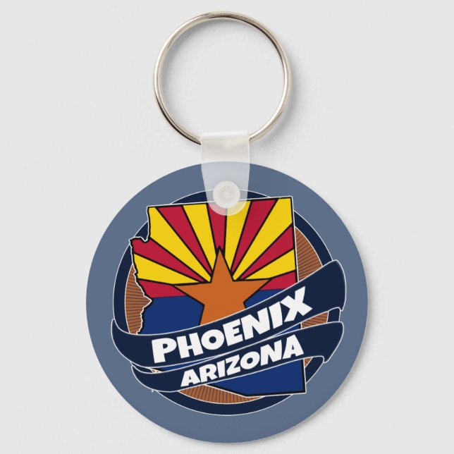 Chaveiro de ruptura da bandeira da Arizona Phoenix (Frente)