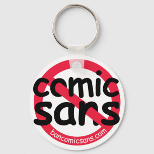 Chaveiro de Sans sem banda desenhada