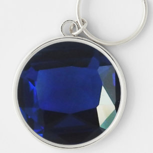 Chaveiro de Sapphire Redonda