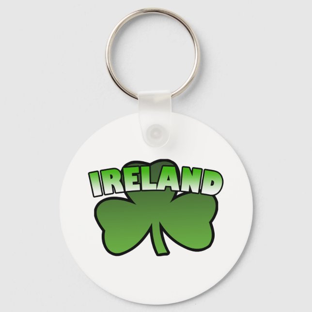 Chaveiro de Shamrock da Irlanda (Frente)