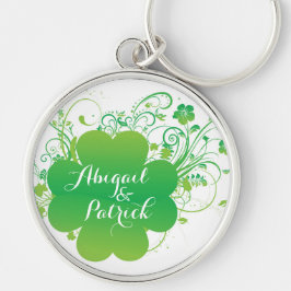 Chaveiro de Shamrock Irlandês Personalizado