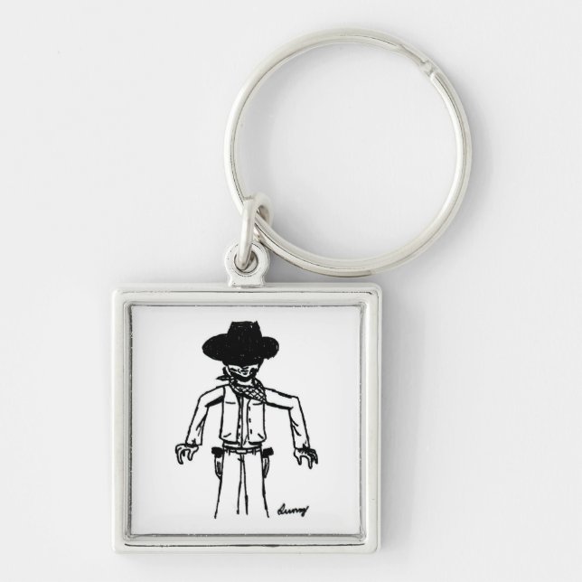 Chaveiro de Sketch Cowboy (Frente)