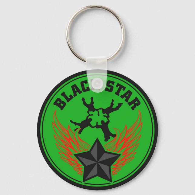 Chaveiro de Skydiving Team Blackstar (Frente)